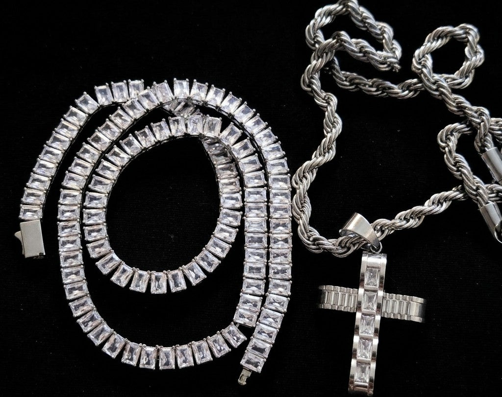 The STRATUM Precision Iced Baguette and Rope Set