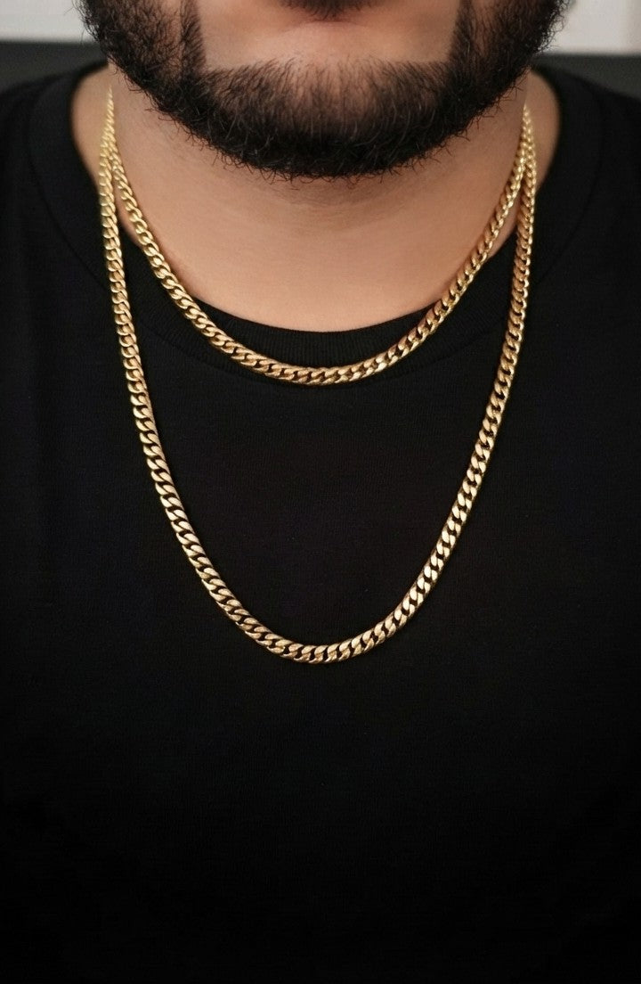 The STRATUM 18K Gold Dual-Cuban Foundation Set