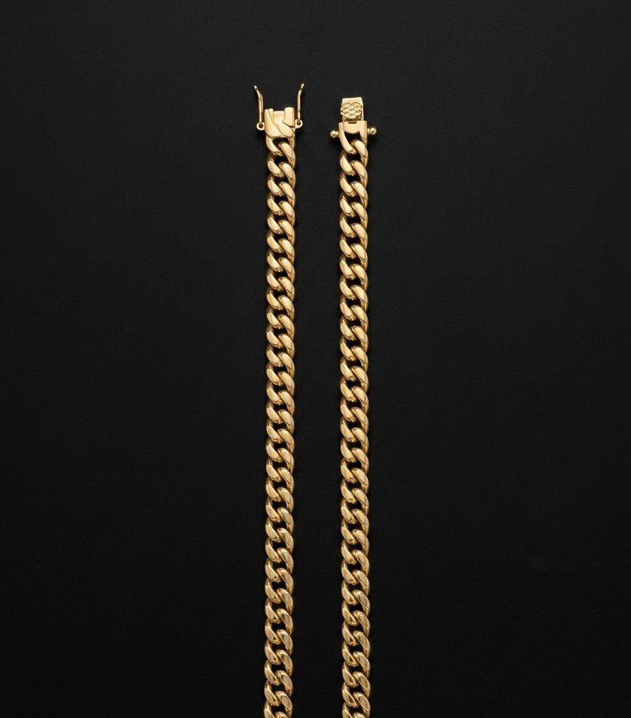 The STRATUM 14K Gold Dual-Cuban Stack