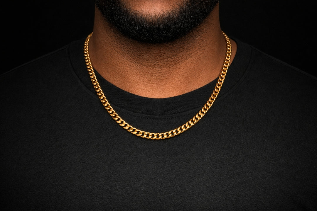 The STRATUM 22" 6mm Cuban Link Chain