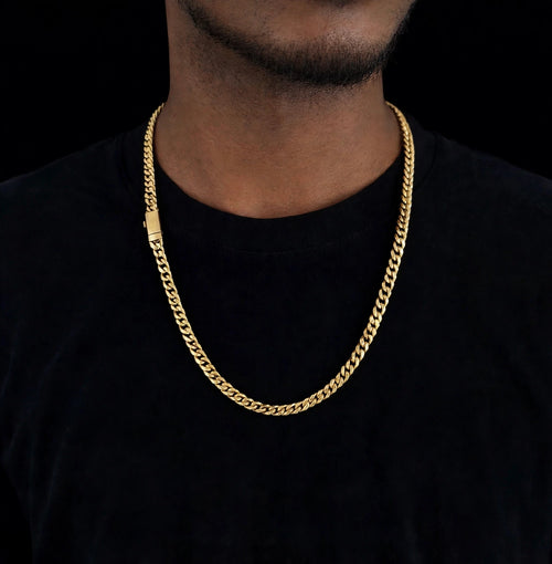 The STRATUM 18k 6mm Cuban Link Chain